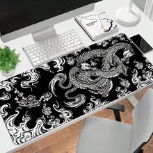 1pc Desk Pad Protector, Mouse Pad, Office Desk Mat, Non-Slip Desk Blotter, Laptop Desk Pad, Desk Writing Pad For Office And Home (31.5 X 11.8X 0.12 Inch)-Black - Black - View 4
