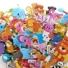 (1 Paquete/20 Piezas) Pegatinas 3d De Dibujos Animados Y Anime (aleatorias) - Multicolor - Ver 7