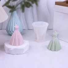 婚纱造型 & 香薰 & 蜡烛 & 装饰 & 石膏硅胶模具 - 白色 - 查看 3