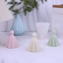 婚纱造型 & 香薰 & 蜡烛 & 装饰 & 石膏硅胶模具 - 白色 - 查看 4