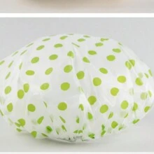 Gorro De Baño Impermeable Verde De 3 Uds Para Mujeres Con Pelo Largo, Gorro De Ducha Para Cocina, Primavera - Verde - Ver 2