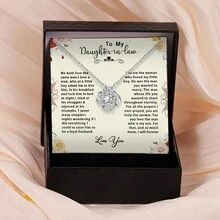 1入時尚創意銅製兒童吊墜項鍊,帶禮品盒,適合節慶禮物和日常穿戴 - 銀色 - 查看 4