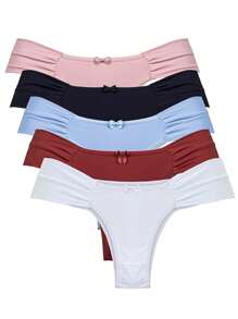 Kit 5 Dezzo Double-Sided Panties In Premium Comfort Microfiber - 彩色 - 查看 1