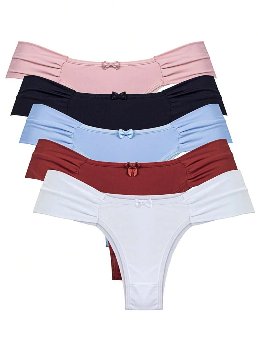 Kit 5 Dezzo Double-Sided Panties In Premium Comfort Microfiber - 彩色 - 查看 1
