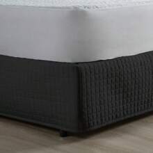 Saia Para Cama Box Queen Matelada Ultra Wave 160 Fios Luxo - Preto - Visão 3