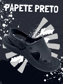 Kids Flat Sandals - 黑色 - 查看 1