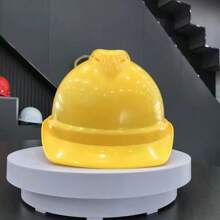 1座加厚黃色安全帽防衝擊防護透氣安全帽勞保施工安全帽工地工廠 - 黃色 - 查看 2