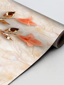 Adesivo para portas de madeira ou vidro, adesivo de porta, floral, LÍRIO SALMÃO - Multicolorido - Visão 5