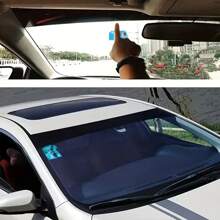 Universal Front And Rear Windshields Are Pasted With Black Sunscreen Car Stickers, Wind Bumper Stickers, Car Stickers, Front Bumper Stickers - Black - View 2