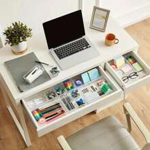 4入組,8入組,13入組,25入組透明寵物桌面收納盒,多功能組合抽屜式收納盒,適用於廚房櫃台,梳妝台,浴室櫥櫃,辦公桌等 - 無色 - 查看 1