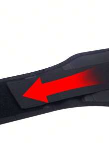 1pc Self-Heating Waist Belt, Back Support For Warming Gym Gym Accessories Fajas Lumbares - Black - View 4