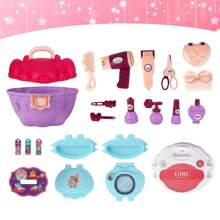 Pretend Makeup Toy Beauty Set For Kids Dressing Table Vanity Cosmetic Box - Multicolor - View 3