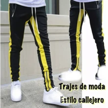 Comfortable Elastic Casual Pants For Men Fashion Winter Sports Pants For Men - 黑色 - 查看 1
