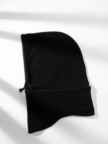 1 Miếng Nam Đen Dày lên Nhung Ấm áp Cái cổ Bảo vệ Mũ Balaclava  Thích hợp Cho mùa đông Thể thao Như Trượt tuyết - màu đen - Xem 3
