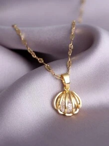 1件时尚简约百搭的个性优雅精致金色生命之树猫头鹰吊坠项链，适合女性日常佩戴 - K款 - 查看 21