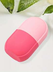 面部按摩冰盤,1入組紅色矽膠按摩冰盤,可重複使用的面部按摩工具,diy各種精華液、保濕霜,減輕浮腫 - 粉色 - 查看 5