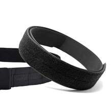 1pc Men's Waist Belt With Quick Release Metal Buckle, Tactical Belt Hook And Loop Design - Black - View 3