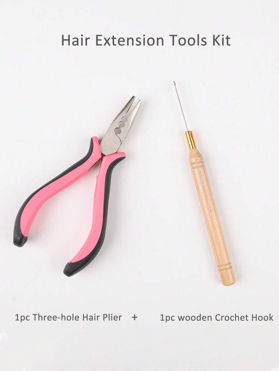 Hair Extension Tools Kit, Bead Device Tool, 1pc ThreeHole Hair Plier