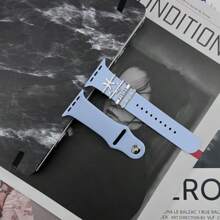 2024 Mới 12 Chòm sao Trang trí Nhẫn Tương thích với Apple Watch Silicone 49mm 45mm 44MM 42mm 41mm 40mm 38mm Loạt 8 7 6 5 4 3 Kim loại Kim cương Phụ kiện - Bạc - Xem 6