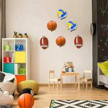 1入組掛牆式球類收納架-適用於籃球,足球,排球和橄欖球! - 黑色 - 查看 3