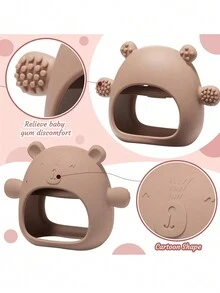 1入組寶寶牙齦舒適啫喱全包手保護套,寶寶咬著可緩解牙齦不適,還可以防止手握磨牙棒 - 藍色 - 查看 7