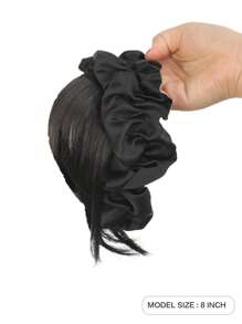 Fake Bangs Female Forehead Air Bangs Wig Piece High Skull Top Cloud Hair Band Natural Bangs Hair Piece