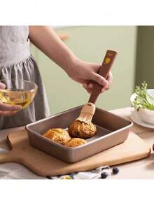 1入組矽膠油刷,耐熱油刷,燒烤bbq工具,廚房小工具,廚房配件,居家用品,戶外用品 - 咖啡棕 - 查看 4