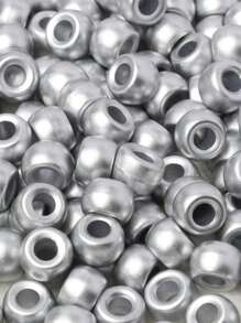 100 件/批 6*9 毫米圆形彩色小马隔珠亚克力辫子大孔珠适用于 DIY 珠宝制作手链项链手工艺品用品 - 彩色 - 查看 43