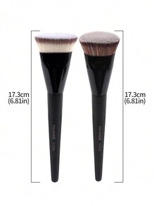 MAANGE 2件套化妆刷套装，含收纳盒，粉底刷、扁平刷、柔软化妆工具、粉底刷、遮瑕刷、腮红刷、修容刷、腮红刷、古铜粉刷、散粉刷、粉底刷、腮红刷 - 黑色 - 查看 4