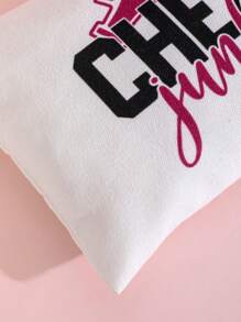 啦啦隊物品啦啦隊包,有趣的女孩生日禮物女士帆布化妝包,帶拉鍊的簡易化妝收納袋,多功能化妝包,手提式最佳禮物,適用於女性,媽媽,老師,朋友,伴娘,情人節晚宴/宴會 - 白色 - 查看 5