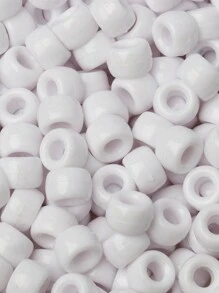 100 件/批 6*9 毫米圆形彩色小马隔珠亚克力辫子大孔珠适用于 DIY 珠宝制作手链项链手工艺品用品 - 彩色 - 查看 41