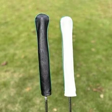 Golf Pointing Stick Cover Direction Indicator Stick Cover PU Leather Positioning Stick Practice Baseball Stick Protective Cap - Black - View 3