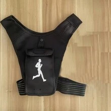 1pc Running Waist Bag Fitness Correction Belt - Black - View 5