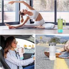 Bảo vệ Long lanh Silicone Khởi động , Tương thích với Con Lật đật & Bình nước 12-24oz Và Với Đáy , Bling Chống trượt Tay áo Che phủ - Màu Hồng Tươi - Xem 8