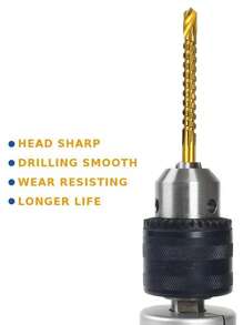 STONEGO 1套(6入)鈷金剛石鋼高速鋼扭螺旋鑽頭3-8mm鋸齒開銑切割木工塑料穿孔鑽頭組