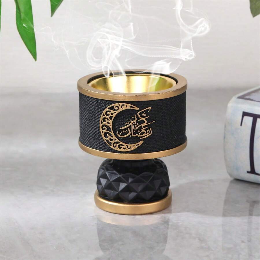 Ramadan Lamp Resin Incense Burner, Everyday Decorative Accessory For Home And Office Desktop Rama Gifts Birthday Graduation E-I-D