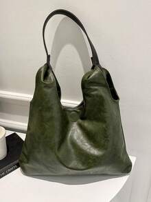 Fashionable Korean Style Handbag, Autumn Winter New Arrival, Ins Shoulder & Tote Bag For Women - Green - View 2