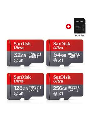  SanDisk マイクロSD カード Class 10 A1 microsd 32GB 64GB 128GB 256GB 512GB 100MB/s U3 TFカード + SDアダプター