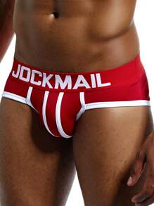 JOCKMAIL 4件裝男士吸濕三角褲，適用於運動健身 - 彩色 - 查看 9