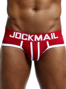 JOCKMAIL 4件裝男士吸濕三角褲，適用於運動健身 - 彩色 - 查看 8