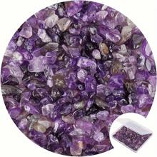 200 件天然碎石珠，5-8 毫米不对称多色宝石散装水晶疗愈脉轮石带孔适用于珠宝制作 DIY 工艺品水晶礼物（7 个脉轮和钻孔） - 均碼 - 查看 12