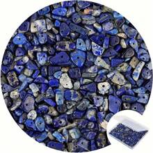 200 件天然碎石珠，5-8 毫米不对称多色宝石散装水晶疗愈脉轮石带孔适用于珠宝制作 DIY 工艺品水晶礼物（7 个脉轮和钻孔） - 均碼 - 查看 15