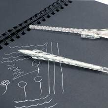 1支白色荧光笔,適用於繪畫和涂鴉 - 白色 - 查看 4