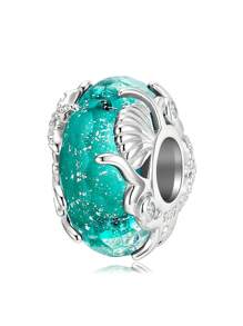 蝴蝶設計銀DIY首飾配件 - 銀色 - 查看 1