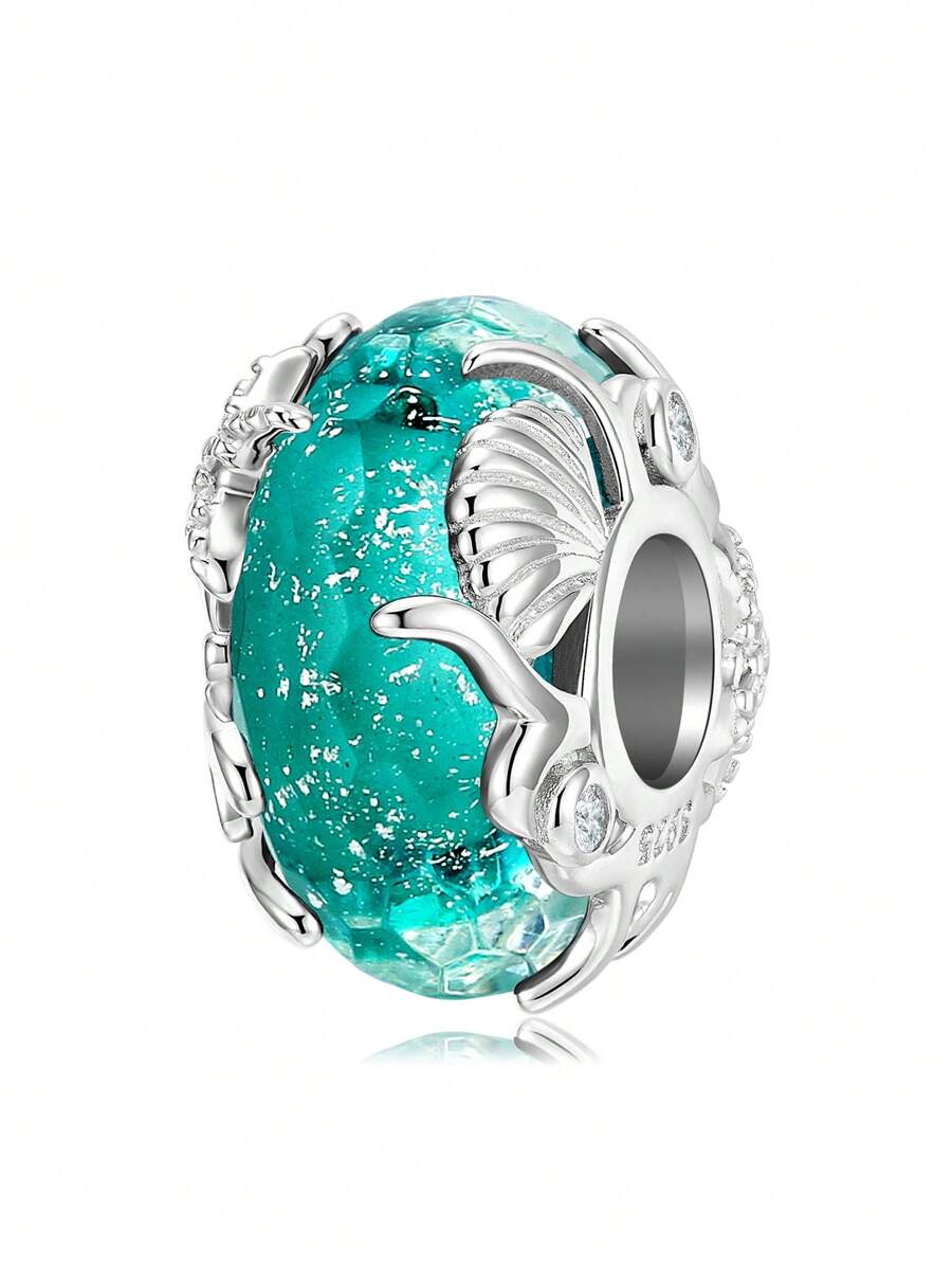 蝴蝶設計銀DIY首飾配件 - 銀色 - 查看 1