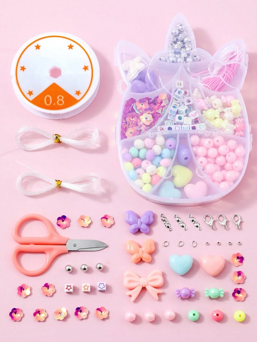 小女童心和蝴蝶結DIY首飾套裝 - 彩色 - 查看 1