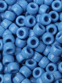 100 件/批 6*9 毫米圆形彩色小马隔珠亚克力辫子大孔珠适用于 DIY 珠宝制作手链项链手工艺品用品 - 彩色 - 查看 39