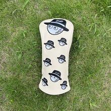 1pc Fun And Protective Golf Headcovers For Driver And Fairway Clubs -Cartoon Pattern Golf Accessories For Men Golf Equipment Golf Gift - Beige - View 2
