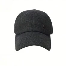 歐美風格中老年男士保暖耳帽棒球帽，適用於爺爺和爸爸，加厚棒球帽 - 灰色 - 查看 6