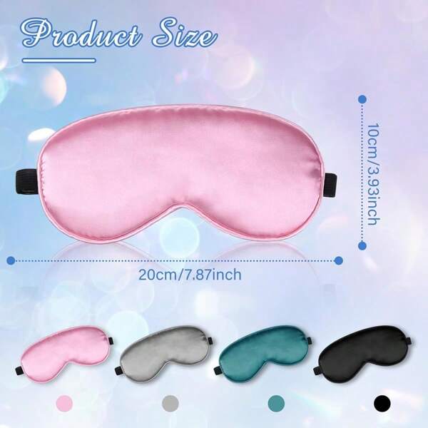 1pack Silk Sleep Mask Smooth Soft Eye Mask Eye Mask With Adjustable